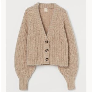 H&M Alpaca-blend Cardigan Light beige